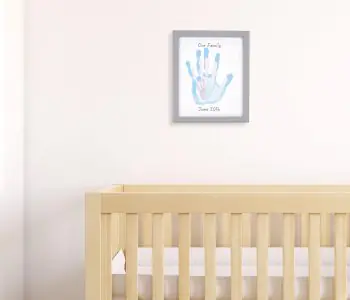 Pearhead Family Handprints Frame Grey 60107