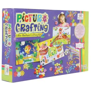 Happy Kidz Picture Crafting A Mix-Medium Crafting Kit