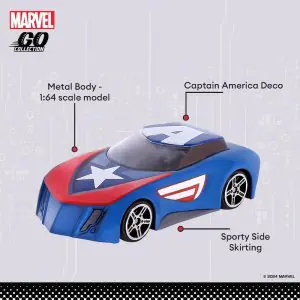Hasbro Marvel Go Captain America Rapid Racer Toy Car
