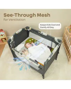 R for Rabbit Hide N Seek Bliss Baby Cot CTHSBBM2