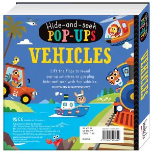 Bookoli Hide and Seek Pop-Ups Vehicles
