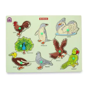 Hilife Educational Puzzle Board Birds