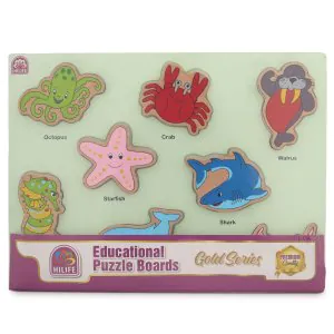 Hilife Educational Puzzle Board Water Animals
