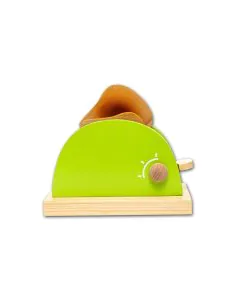 Hilife Wooden Kid Tiny Tot Toaster Set