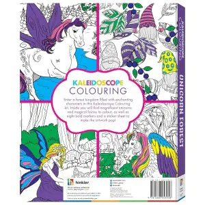 Hinkler Kaleidoscope Coloring Unicorn Forest Kit