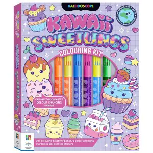 Hinkler Kaleidoscope Colouring Kit Kawaii Sweetlings Kit