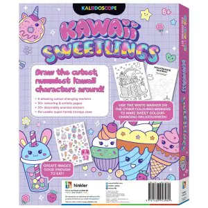 Hinkler Kaleidoscope Colouring Kit Kawaii Sweetlings Kit