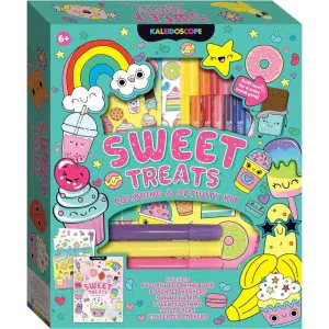 Hinkler Kaleidoscope Sweet Treats Coloring And Activity Kit