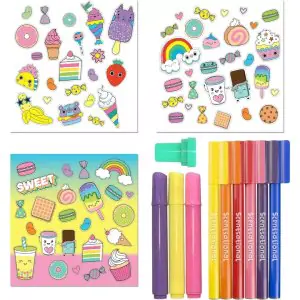 Hinkler Kaleidoscope Sweet Treats Coloring And Activity Kit