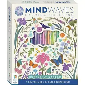 Hinkler Mind Waves Calming Coloring Butterfly Garden