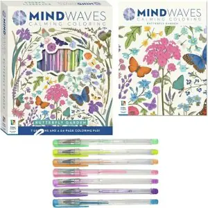 Hinkler Mind Waves Calming Coloring Butterfly Garden