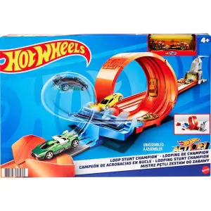 Hot Wheels Toy Car Track Set Loop Stunt Champion GTV13