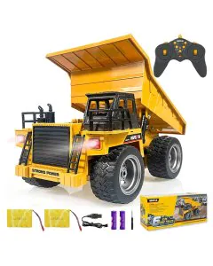 Huina Remote Control Construction Dump Truck 1:18 | 2.4GHz | Simulate Light | 9 Functions