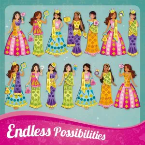 Imagi Make DIY Magnetic Dress-Up Indian Princess