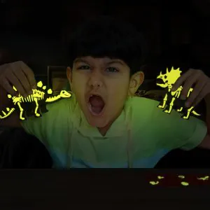 Imagi Make Mapology Glow in The Dark Dinosaur Figure Set & Egg Blue
