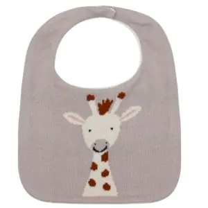 Inspiia Knitted Giraffe Baby Bib - 2202
