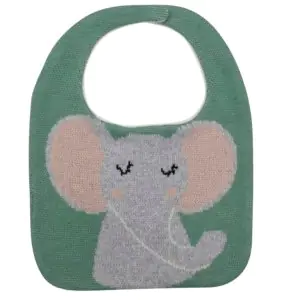 Inspiia Knitted Elephant Baby Bib - 2212