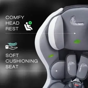 R for Rabbit Jack N Jill Baby Car Seat Black/Grey CCJJBG1