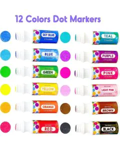 Jar Melo Dot Painting 12 Colour Set