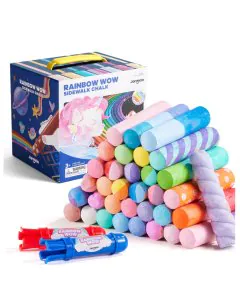 Jar Melo Rainbow Wow Sidewalk Chalk-36 Colors
