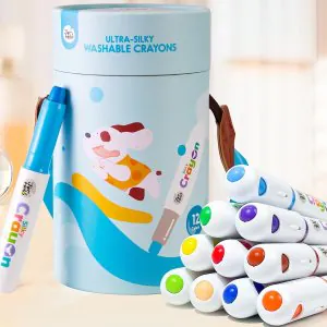 Jar Melo Silky Washable Crayons 12 Colours