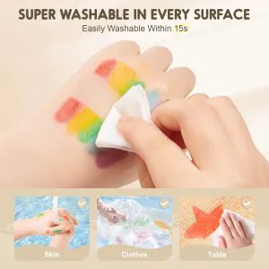 Jar Melo Silky Washable Crayons 12 Colours