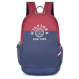 Tommy Hilfiger Unisex Jeremy Burgundy Navy Backpack