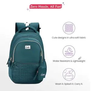 Genie Jewel 27L Teal School Backpack