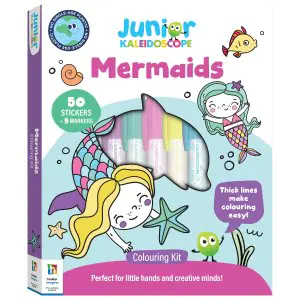 Hinkler Junior Kaleidoscope Colouring Kit Mermaids