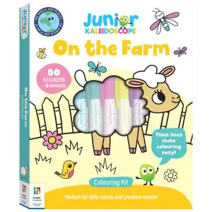 Hinkler Junior Kaleidoscope Colouring Kit On The Farm