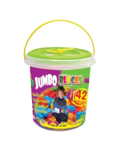 Sunta Jumbo Blocks in Transparent Container 42 Pcs