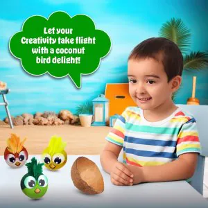 Kreeda Coco Angry Birds Coconut Shells Art & Craft Kit