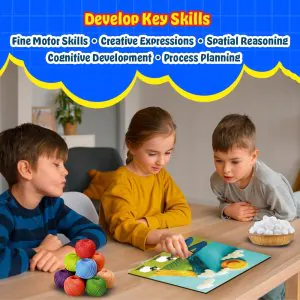 Kreeda Wool Art Mess Free Peel & Paste Activity
