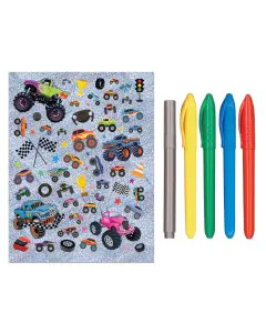 Hinkler Kaleidoscope Monster Machines Colouring Kit