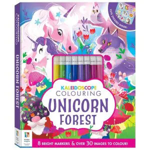 Hinkler Kaleidoscope Colouring Unicorn Forest