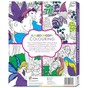 Hinkler Kaleidoscope Colouring Unicorn Forest