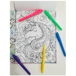 Hinkler Kaleidoscope Colouring Unicorn Rainbows