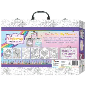 Hinkler Kaleidoscope Ultimate Colouring Carry Case Unicorns
