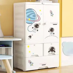 R for Rabbit Kiddo Korner Stellar Storage Organizer Cupboard With Rustproof Stainless Steel Rods ORKKSAW02