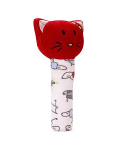 Trots Kitty Face Rattle Soft Toy with Squeeze Handle