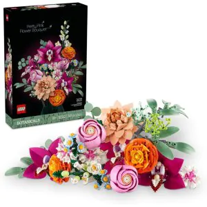 Lego Botanicals Pretty Pink Flower Bouquet Building Set 10342 (749 Pieces)