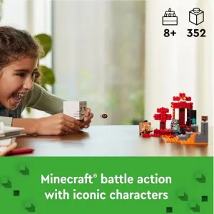 Lego Minecraft The Nether Portal Ambush 21255 (352 Pieces)
