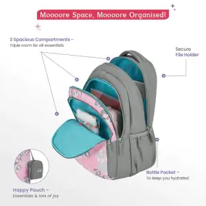 Genie Laena 36L Grey School Backpack