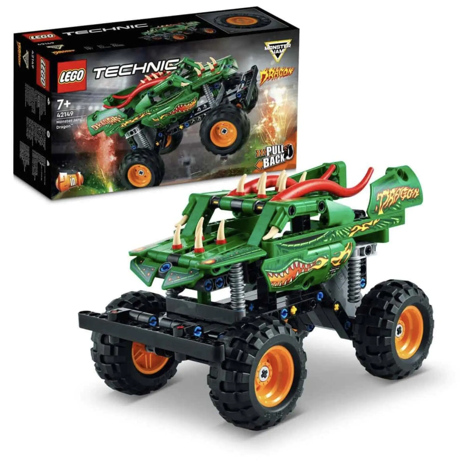 Lego Technic Monster Jam Dragon 42149 (217 Pieces) - Where