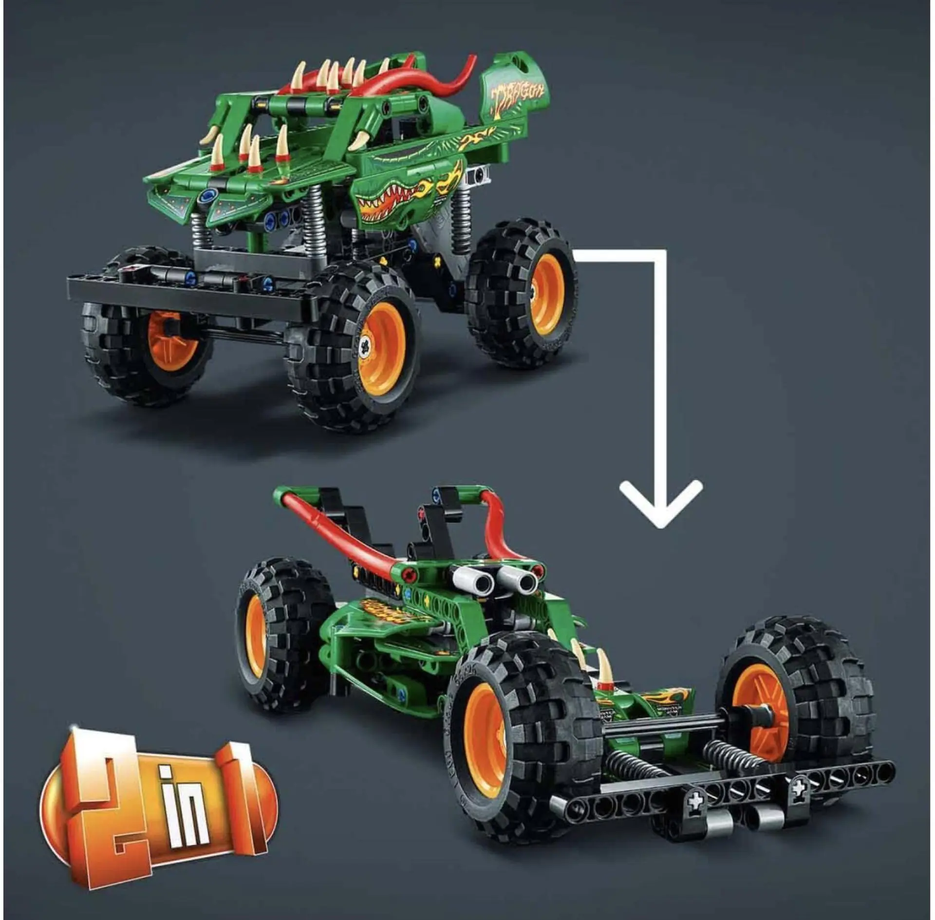 龍 LEGO® 42149 Monster Jam Dragon - ToyPro