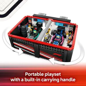 Lego City F1 Garage & Mercedes-AMG & Alpine Car 60444 (678 Pieces)