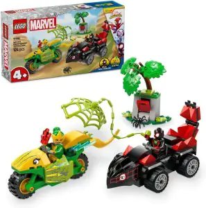 Lego Marvel Spin and Electro Dinosaur Vehicle Chase Set 11198 (124 Pieces)