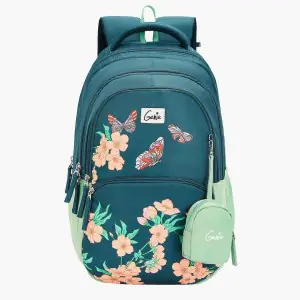 Genie Lilac 27L Dark Green School Backpack