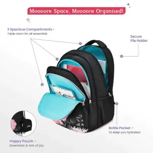 Genie Lovelace 36L Black School Backpack