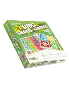 Heku Magnetic 2in1 Wooden Ludo and Snake & Ladder